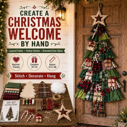 DIY Christmas Tree Door Hanging Kit
