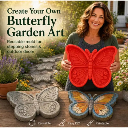 Garden stepping stone mold kit