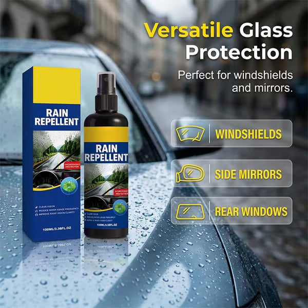 Crystal Clear Windshield Rain Repellent Spray
