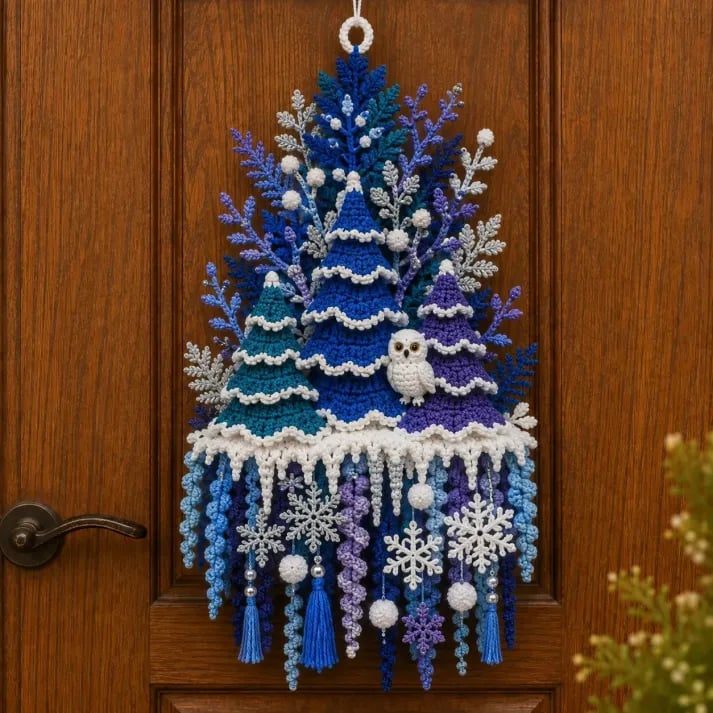 DIY Seasonal 3D Crochet Door Hanger Kit Collection