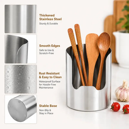 (BUY 2 FREE SHIPPING)Thickened Stainless Steel Utensil Organizer