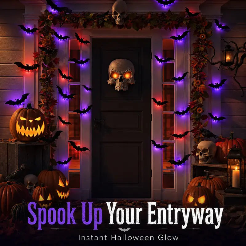 🔥Last Day 49% OFF🔥Halloween 3D Bat Light LED Decorations