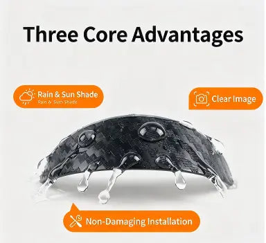 4pcs Car Rear‑View Camera Rain Shield