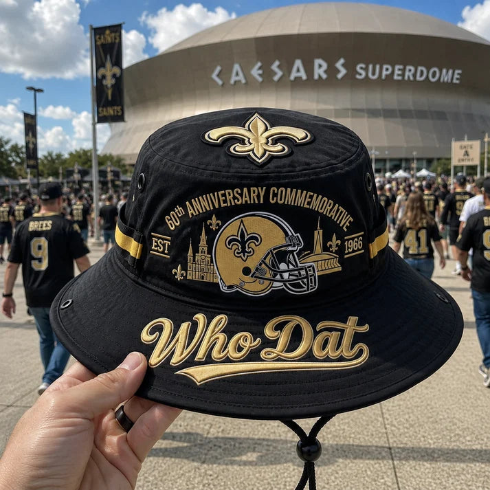 ⚜️Who Dat 60th Anniversary commemorative Boonie Hat🏈
