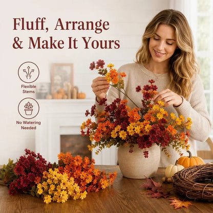 🎁 Last Day 50% OFF - Fall Artificial Flowers For Halloween & Autumn Decor