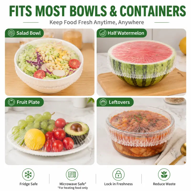 🔥Last Day 49% 100 Off Pcs Disposable Stretch Food Covers for Bowls & Plates