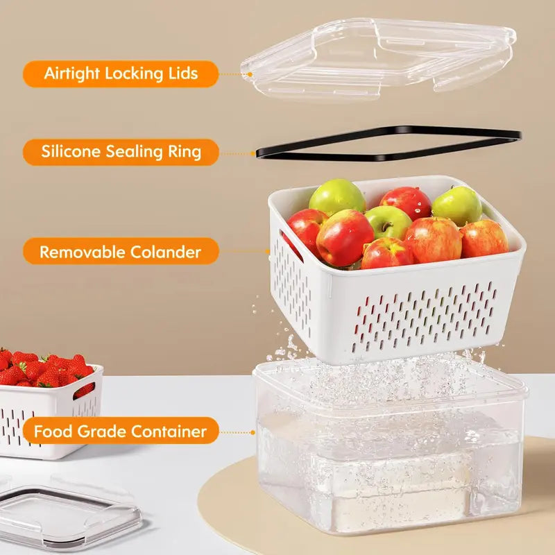 🔥Last Day 49% Off 5 Pack Fridge Organizers and Storage
