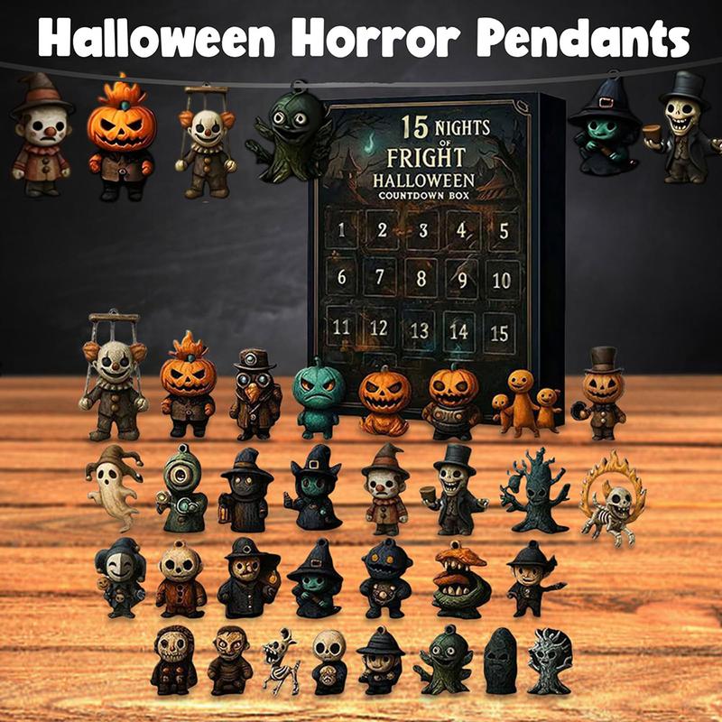 Halloween Countdown Box with Figurines