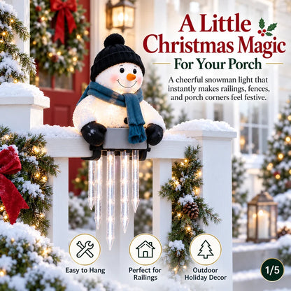 ☃️WinterGlow Snowman Icicle Light Decor