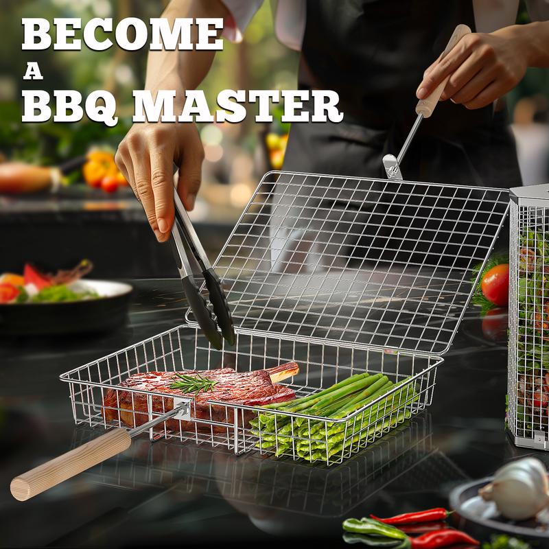 Make Grilling Easier with the Rotating BBQ Grill Basket