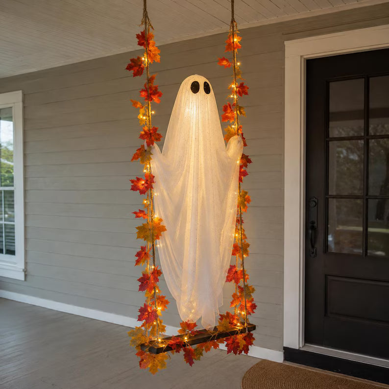 🔥Last Day 49% OFF🔥Halloween Ghost Swing Decor