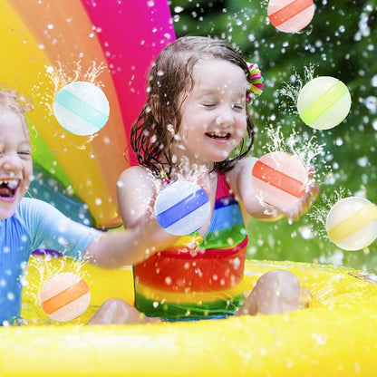 Reusable Silicone Water Balloons | Self-Sealing Water Balls for Summer Outdoor Water Games & Parties