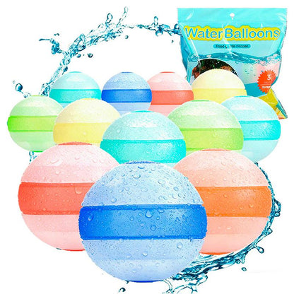 Reusable Silicone Water Balloons | Self-Sealing Water Balls for Summer Outdoor Water Games & Parties