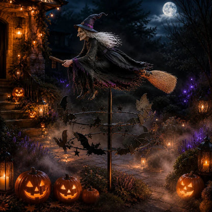 🔥49% Off Last Day -Halloween Early Bird Special🧙‍♀️ The Enchanted Witch Garden Wind Spinner