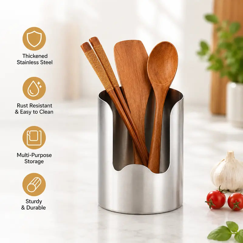 (BUY 2 FREE SHIPPING)Thickened Stainless Steel Utensil Organizer