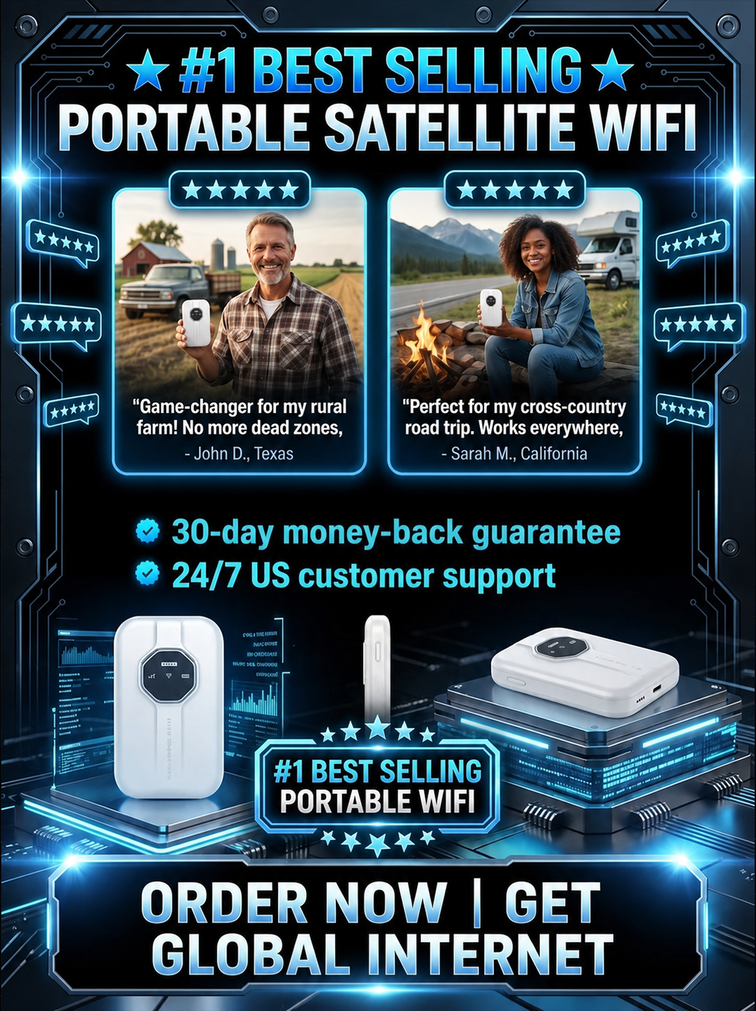 🌍 Boundless Portable WiFi – Global Coverage for Travel & Business🛡️