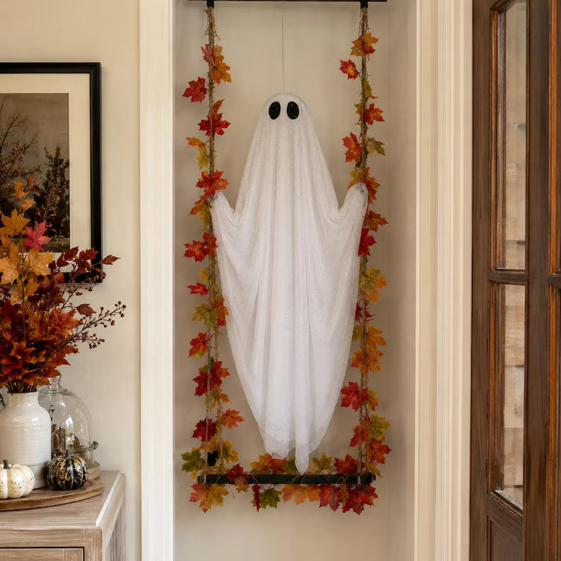 🔥Last Day 49% OFF🔥Halloween Ghost Swing Decor
