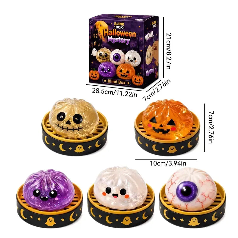 🎃👻Halloween Steamed Bun Stress Relief Toy Set