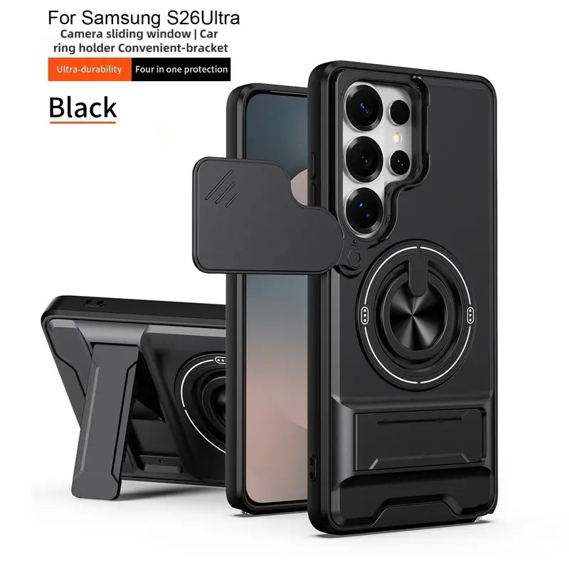 Rotating Ring Phone Case, Compatible with Samsung 26/25/24/23/22/21 Ultra