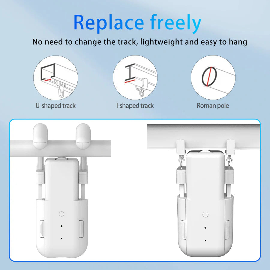 Smart Curtain Robot for Rod & Track Curtains