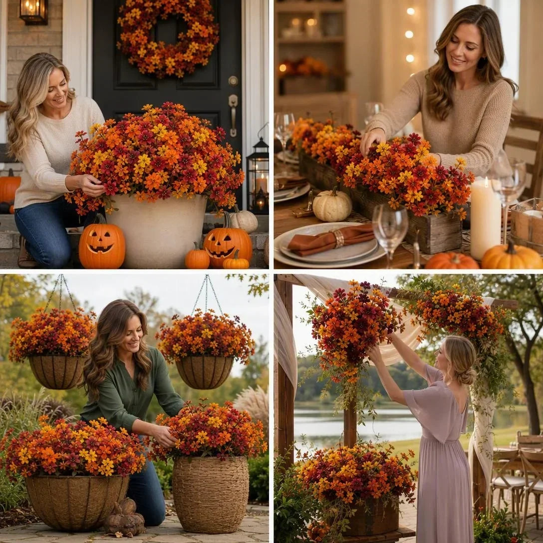 🎁 Last Day 50% OFF - Fall Artificial Flowers For Halloween & Autumn Decor