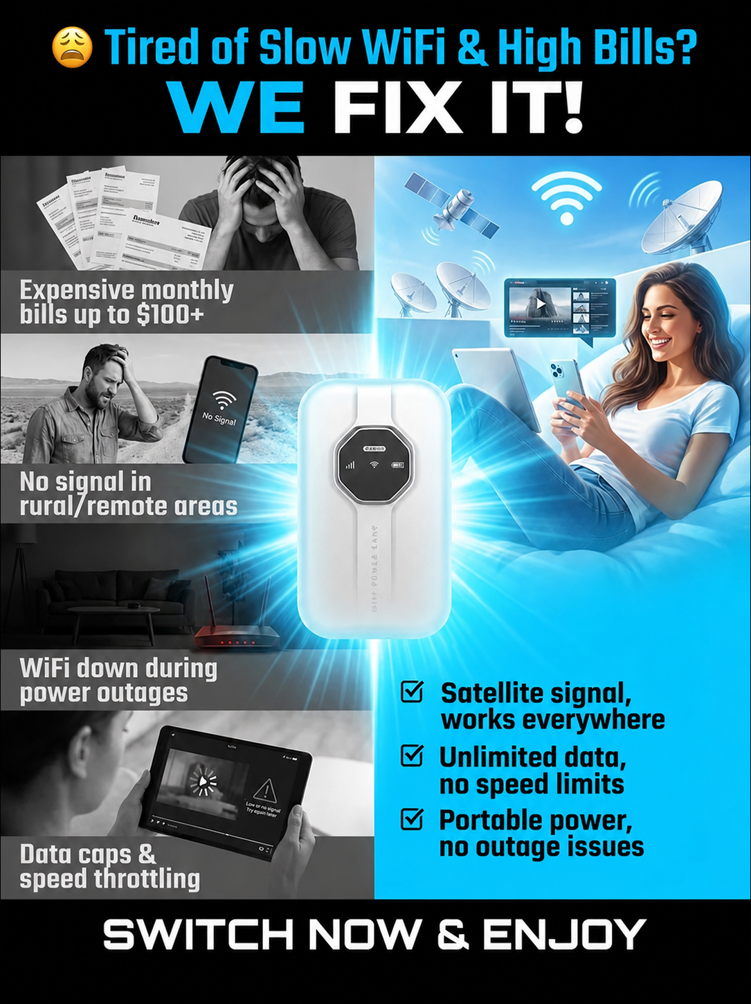🌍 Boundless Portable WiFi – Global Coverage for Travel & Business🛡️