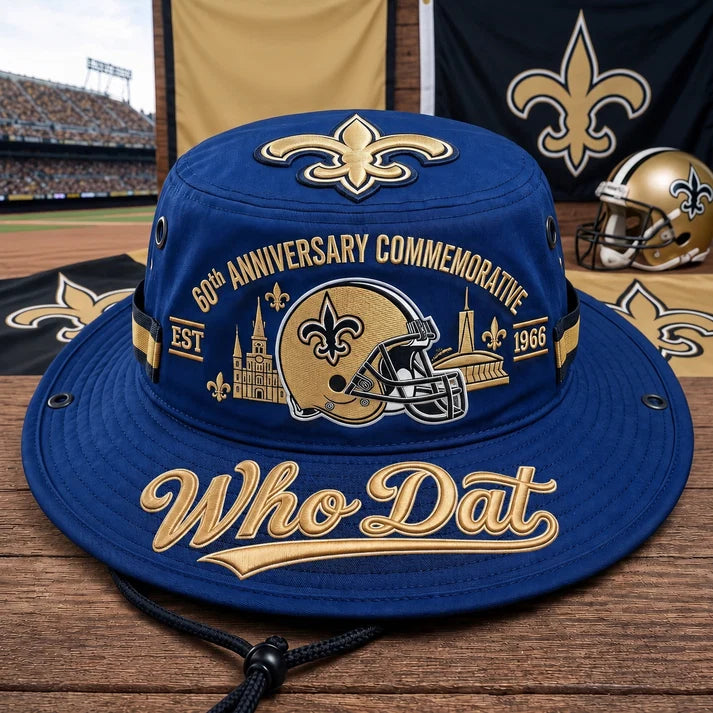 ⚜️Who Dat 60th Anniversary commemorative Boonie Hat🏈
