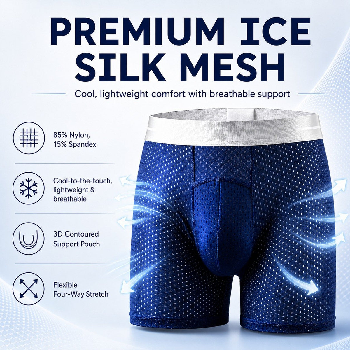 🏆45K+ SOLD 🔥2026 HOT SALE   Premium All-Day Comfort IceSilk Mesh Men's Boxer