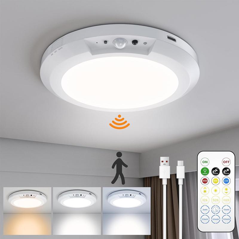 🌞Rechargeable Motion Sensor Ceiling Light 🏡