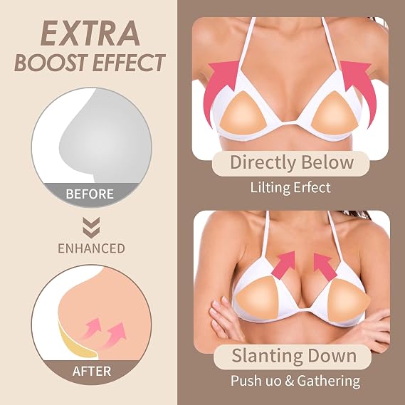 Double-Sided Adhesive Invisible Lift Bra Inserts – Natural Boost for All Outfits