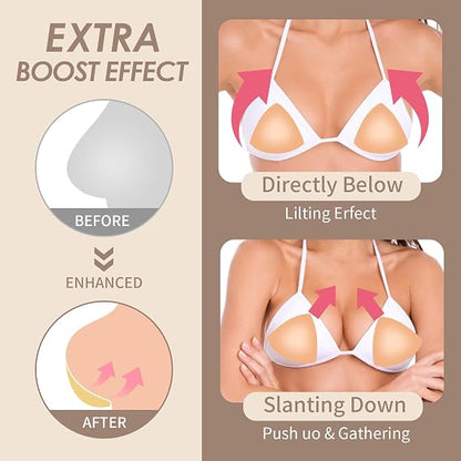 Double-Sided Adhesive Invisible Lift Bra Inserts – Natural Boost for All Outfits