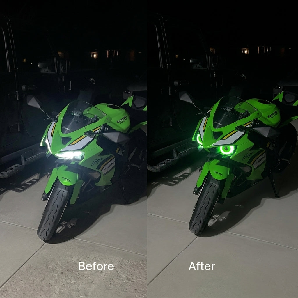 Animated Devil Eye Headlights -Set of 2