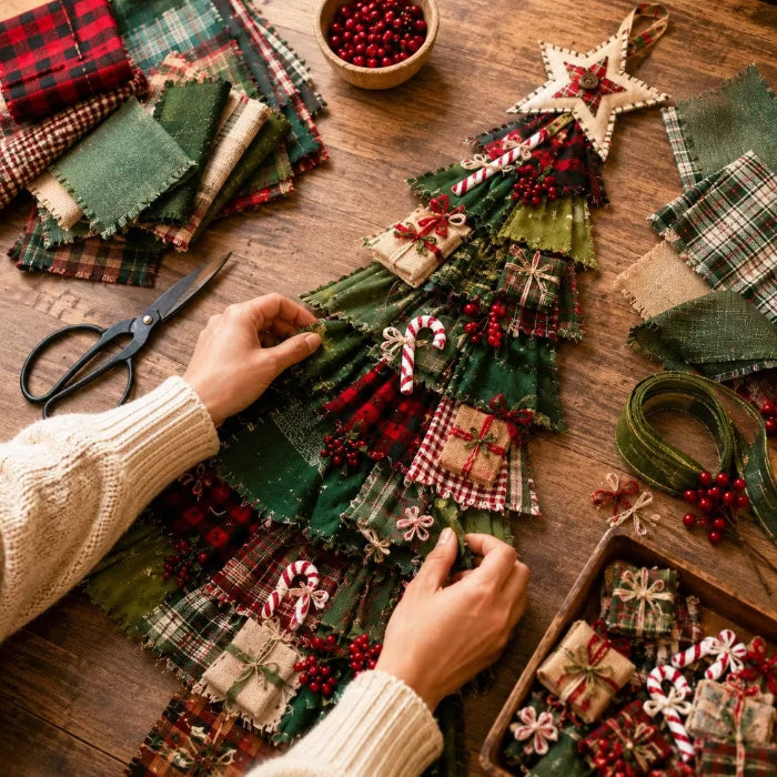 DIY Christmas Tree Door Hanging Kit