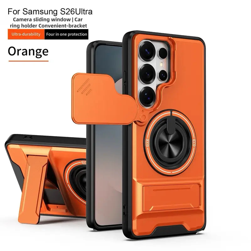 Rotating Ring Phone Case, Compatible with Samsung 26/25/24/23/22/21 Ultra