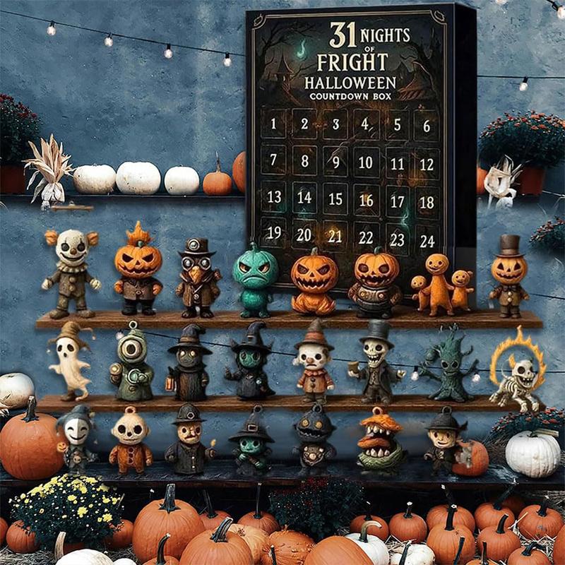 Halloween Countdown Box with Figurines