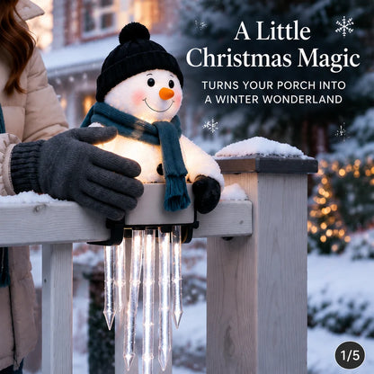 ☃️WinterGlow Snowman Icicle Light Decor