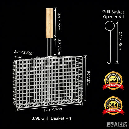Make Grilling Easier with the Rotating BBQ Grill Basket
