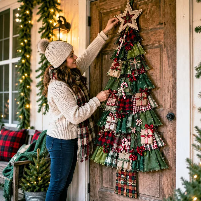 DIY Christmas Tree Door Hanging Kit