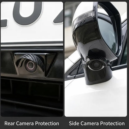 4pcs Car Rear‑View Camera Rain Shield