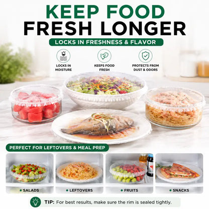 🔥Last Day 49% 100 Off Pcs Disposable Stretch Food Covers for Bowls & Plates