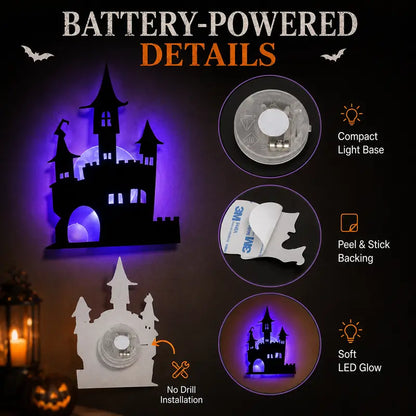 🔥Last Day 49% OFF🔥Halloween LED Silhouette Wall Light Stickers