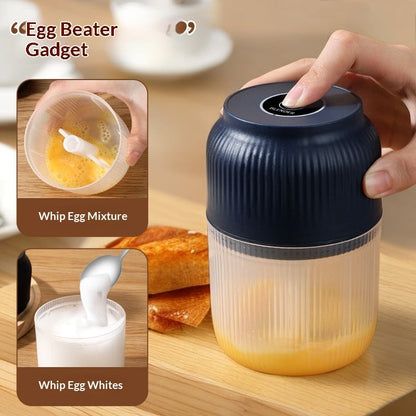 Electric Garlic Chopper, Mini Portable Veggie Chopper, 250ML Garlic Grinder Masher Onion Grinder, Blender To Vegetable, Wireless Food Processor For Ginger, Chili, Fruit, Meat
