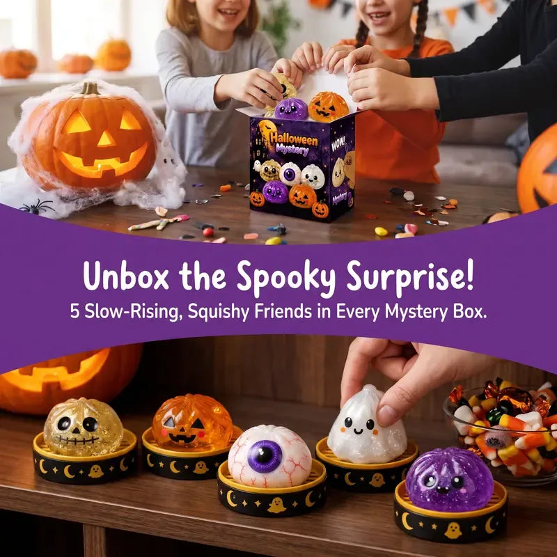 🎃👻Halloween Steamed Bun Stress Relief Toy Set