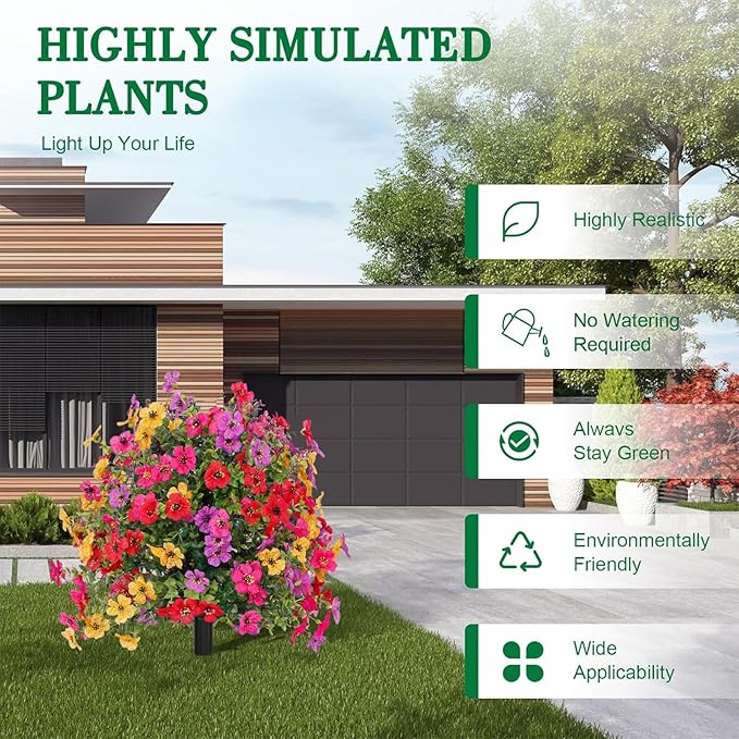 All Season Artificial Flower Stakes Indoor & Outdoor