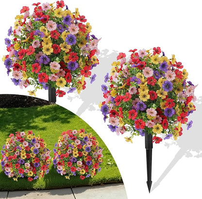 All Season Artificial Flower Stakes Indoor & Outdoor