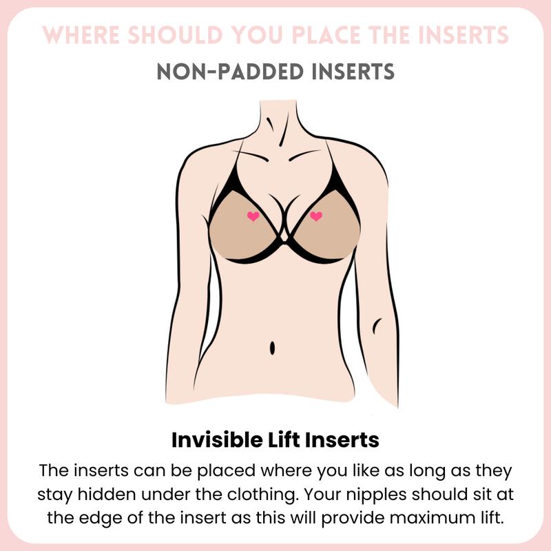 Double-Sided Adhesive Invisible Lift Bra Inserts – Natural Boost for All Outfits