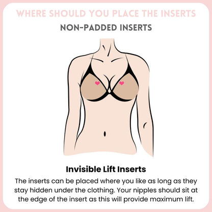Double-Sided Adhesive Invisible Lift Bra Inserts – Natural Boost for All Outfits