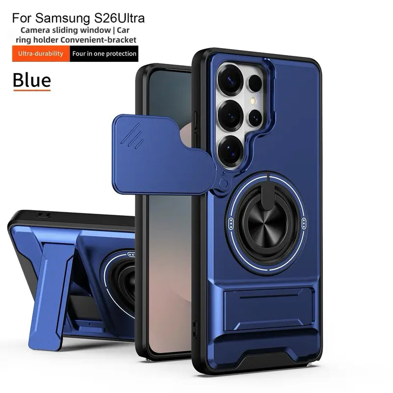Rotating Ring Phone Case, Compatible with Samsung 26/25/24/23/22/21 Ultra