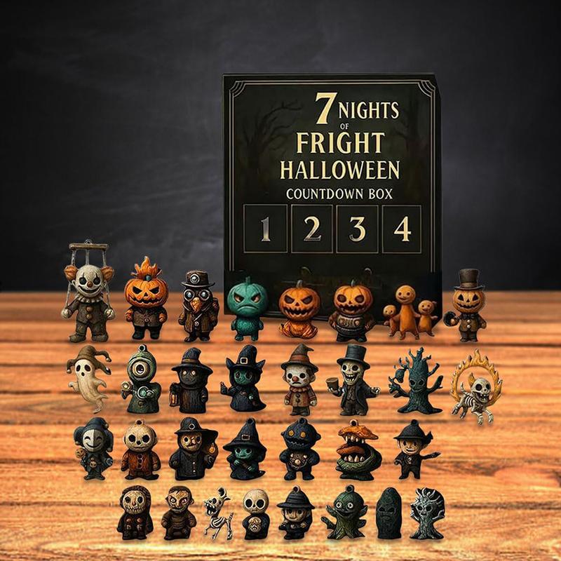 Halloween Countdown Box with Figurines