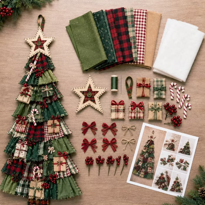 DIY Christmas Tree Door Hanging Kit